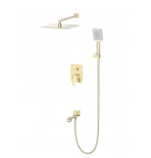 Душевая система встраиваемая WONZON & WOGHAND FLEX, Брашированное золото (WW-88939072-BG)