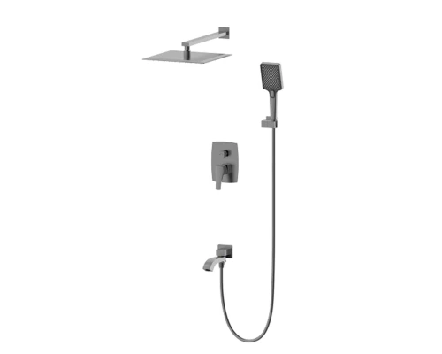 Душевая система встраиваемая WONZON & WOGHAND FLEX, Темный графит (WW-88939072-BGM)