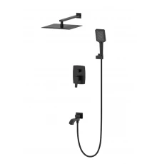 Душевая система встраиваемая WONZON & WOGHAND FLEX, Черный матовый (WW-88939072-MB)