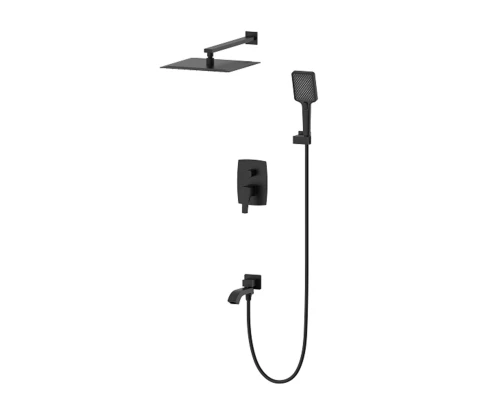 Душевая система встраиваемая WONZON & WOGHAND FLEX, Черный матовый (WW-88939072-MB)