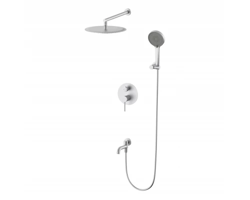 Душевая система встраиваемая WONZON & WOGHAND STICK, Брашированный никель (WW-88939017-BN)
