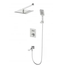 Душевая система с термостатом встраиваемая WONZON & WOGHAND, Брашированный никель (WW-88929003-BN)