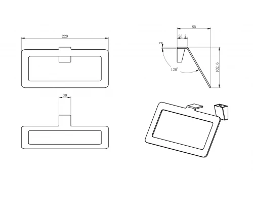 Кольцо для полотенец WONZON & WOGHAND ECLIPSE, Брашированный никель (WW-V2201-BN)