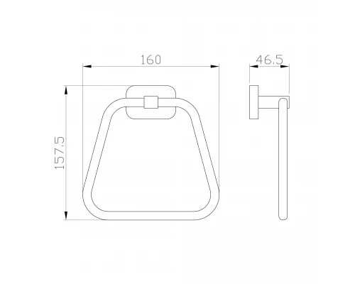 Кольцо для полотенец WONZON & WOGHAND GRAFFITY, Брашированный никель (WW-9313-BN)