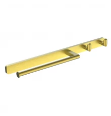 Кольцо для полотенец с 2 крючками WONZON & WOGHAND GRAFFITY, Брашированное золото (WW-9361-BG)