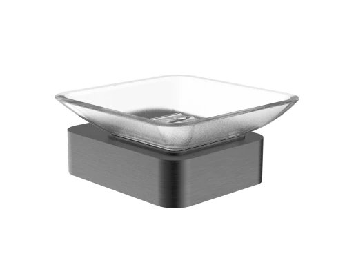 Мыльница с держателем WONZON & WOGHAND LOTTE, Темный графит (WW-8322-BGM)