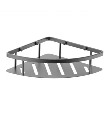 Полка для ванной угловая WONZON & WOGHAND, Темный графит (WW-4132-BGM)