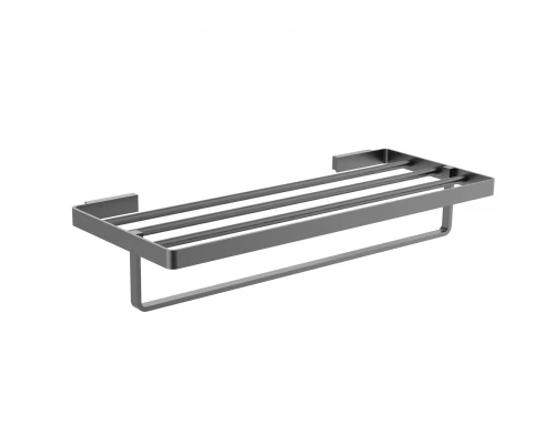 Полотенцедержатель с полкой WONZON & WOGHAND LOTTE, Темный графит (WW-8381A-BGM)