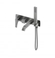 Смеситель для ванны встраиваемый WONZON & WOGHAND FLEX, Темный графит (WW-88889072-BGM)