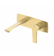 Смеситель для раковины встраиваемый WONZON & WOGHAND BRILLIANT, Брашированное золото (WW-88869079-BG)