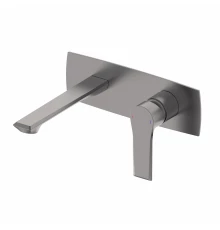 Смеситель для раковины встраиваемый WONZON & WOGHAND BRILLIANT, Темный графит (WW-88869079-BGM)