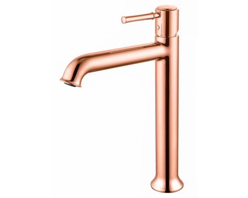 Смеситель для раковины высокий WONZON & WOGHAND TOR, Розовое золото (WW-88019073-RG)