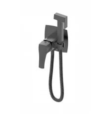 Смеситель с гигиеническим душем встраиваемый WONZON & WOGHAND FLEX, Темный графит (WW-88829072-BGM)