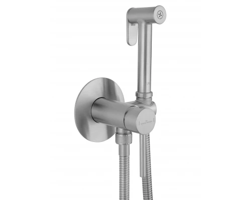Смеситель с гигиеническим душем встраиваемый WONZON & WOGHAND STICK, Брашированный никель (WW-88829902-BN)