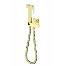 Смеситель с гигиеническим душем встраиваемый WONZON & WOGHAND, Брашированное золото (WW-88809904-BG)