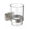 Стакан для зубных щеток с держателем WONZON & WOGHAND GRAFFITY, Брашированный никель (WW-9321-BN) Стакан для зубных щеток с держателем WONZON & WOGHAND GRAFFITY, Брашированный никель (WW-9321-BN)