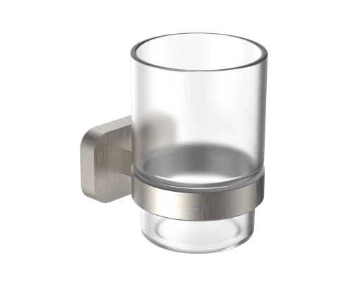 Стакан для зубных щеток с держателем WONZON & WOGHAND GRAFFITY, Брашированный никель (WW-9321-BN)