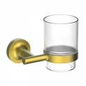 Стакан для зубных щеток с держателем WONZON & WOGHAND SIMPLE, Брашированное золото (WW-6521-BG) Стакан для зубных щеток с держателем WONZON & WOGHAND SIMPLE, Брашированное золото (WW-6521-BG)