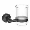 Стакан для зубных щеток с держателем WONZON & WOGHAND SIMPLE, Темный графит (WW-6521-BGM) Стакан для зубных щеток с держателем WONZON & WOGHAND SIMPLE, Темный графит (WW-6521-BGM)