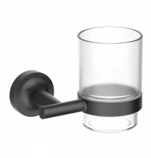 Стакан для зубных щеток с держателем WONZON & WOGHAND SIMPLE, Темный графит (WW-6521-BGM)