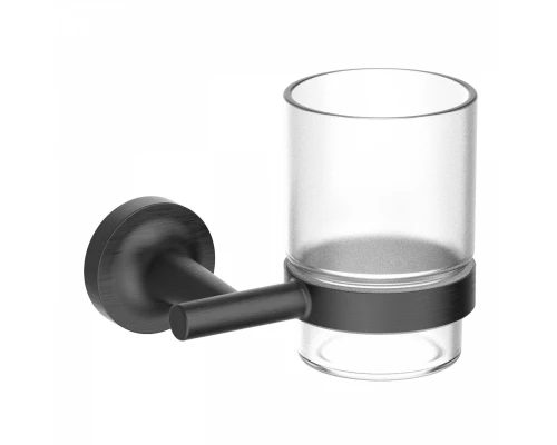 Стакан для зубных щеток с держателем WONZON & WOGHAND SIMPLE, Темный графит (WW-6521-BGM)