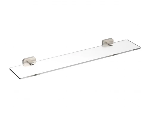 Стеклянная полка для ванной WONZON & WOGHAND GRAFFITY, Брашированный никель (WW-9327-BN)