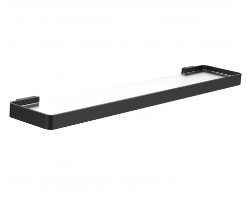 Стеклянная полка для ванной WONZON & WOGHAND LOTTE, Черный матовый (WW-8327A-MB)