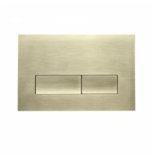 Кнопка смыва для инсталляции механическая WONZON & WOGHAND, Брашированное золото (WW-IB224-BG)