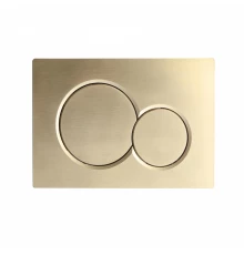 Кнопка смыва для инсталляции механическая WONZON & WOGHAND, Брашированное золото (WW-IB232-BG)