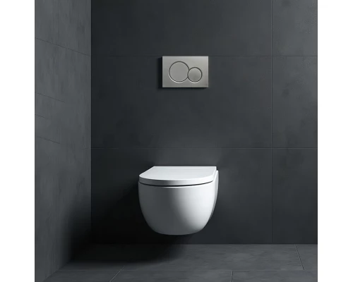 Кнопка смыва для инсталляции механическая WONZON & WOGHAND, Темный графит (WW-IB232-BGM)