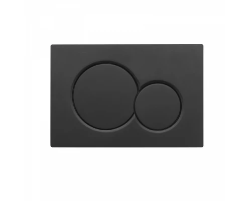 Кнопка смыва для инсталляции механическая WONZON & WOGHAND, Черный матовый (WW-IB232-MB)