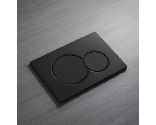 Кнопка смыва для инсталляции механическая WONZON & WOGHAND, Черный матовый (WW-IB232-MB)