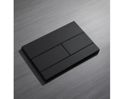 Кнопка смыва для инсталляции механическая WONZON & WOGHAND, Черный матовый (WW-IB235-MB)