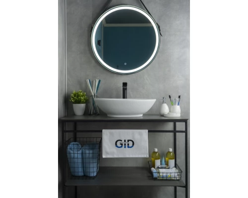 Раковина Gid Wm9021 51193 накладная белый матовый 52x32x14