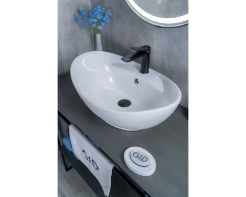 Раковина Gid N9018 51107 накладная белая 59x39x21