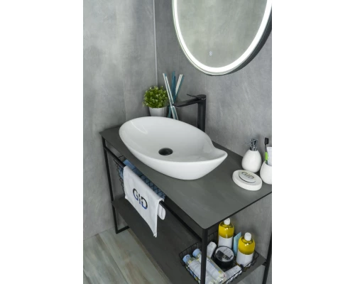 Раковина Gid N9052 51116 накладная белая 65x38x14