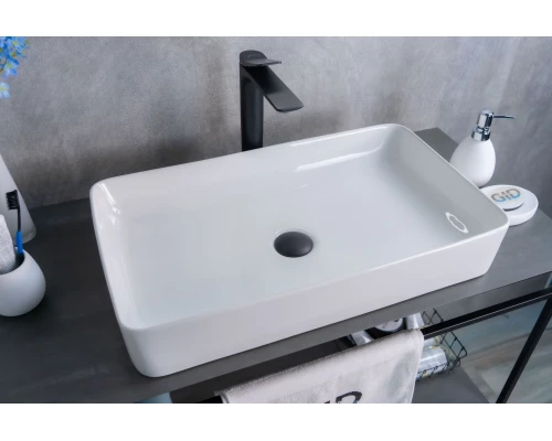 Раковина Gid N9396 51140 накладная белая 60x34x11