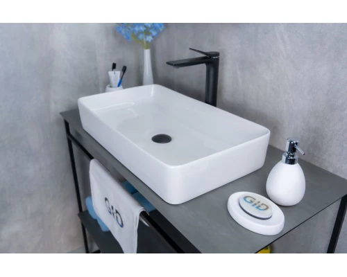 Раковина Gid N9396 51140 накладная белая 60x34x11