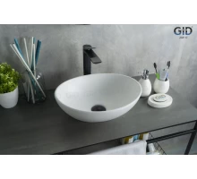 Раковина Gid N900 51164 накладная белый матовый 41x34x15