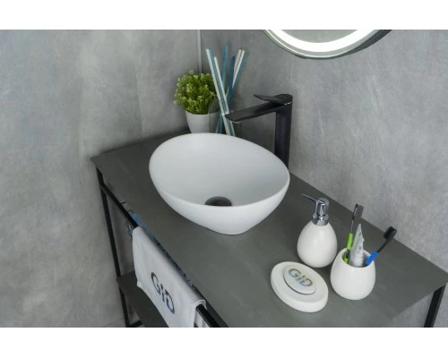 Раковина Gid N900 51164 накладная белый матовый 41x34x15