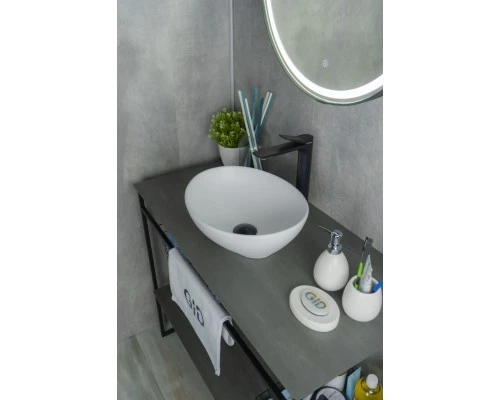 Раковина Gid N900 51164 накладная белый матовый 41x34x15