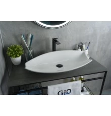 Раковина Gid N9178 51171 накладная белая 74x38x13