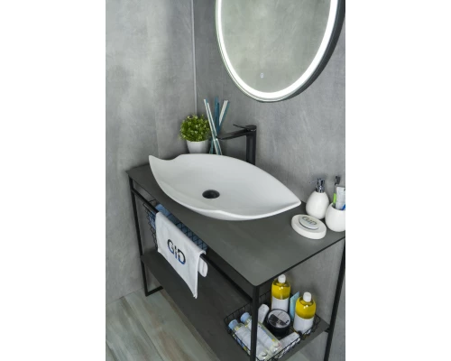 Раковина Gid N9178 51171 накладная белая 74x38x13