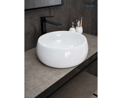 Раковина Gid N9140 51213 накладная белая 40x40x15.5