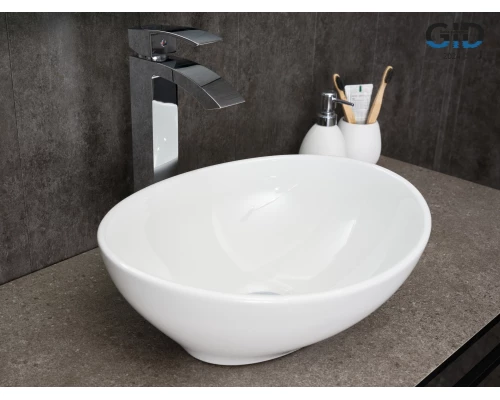 Раковина Gid N9138 51178 накладная белая 41x34x15