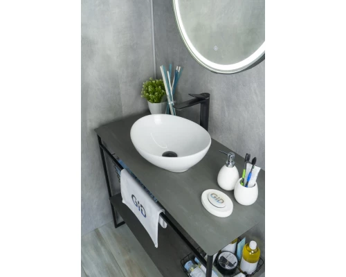 Раковина Gid N9138 51178 накладная белая 41x34x15