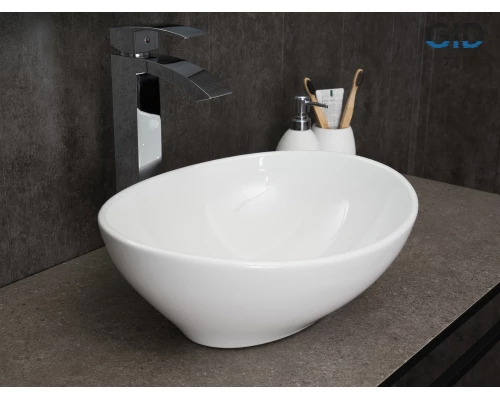 Раковина Gid N9138 51178 накладная белая 41x34x15