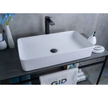 Раковина Gid Wm9396 51189 накладная белый матовый 60x34x11