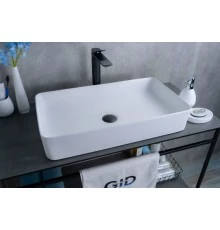 Раковина Gid Wm9396 51189 накладная белый матовый 60x34x11