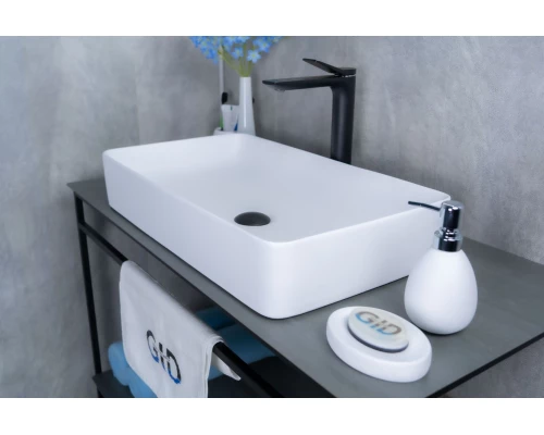 Раковина Gid Wm9396 51189 накладная белый матовый 60x34x11